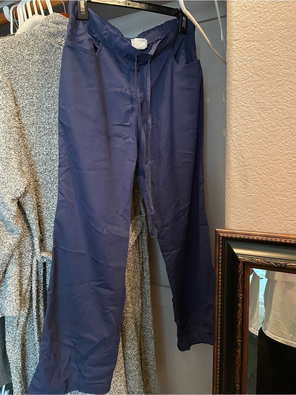 Grey's Anatomy women’s Navy Drawstring Scrub Pants
